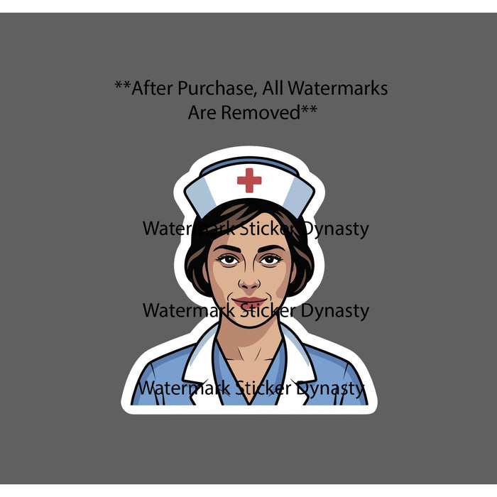 Nurse Cartoon Sticker Waterproof Decal RN BSN Medical Hospital Health Gift NEW