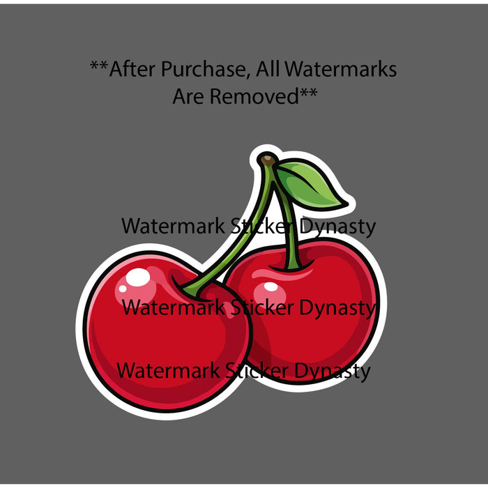 Cherries Sticker Waterproof Decal Food Fruit Cherry Tree Gift NEW