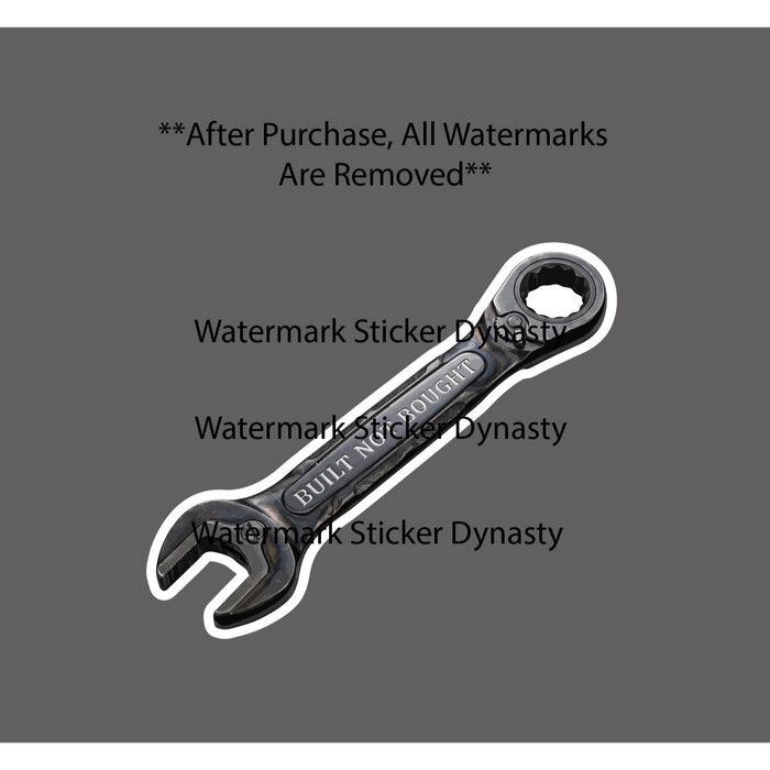 Built Not Bought Sticker Waterproof Decal Wrench Car Truck Motorcycle Gift NEW