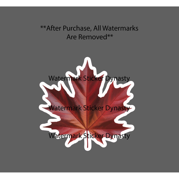 Maple Leaf Sticker Waterproof Decal Tree Outdoor Nature Travel Gift NEW
