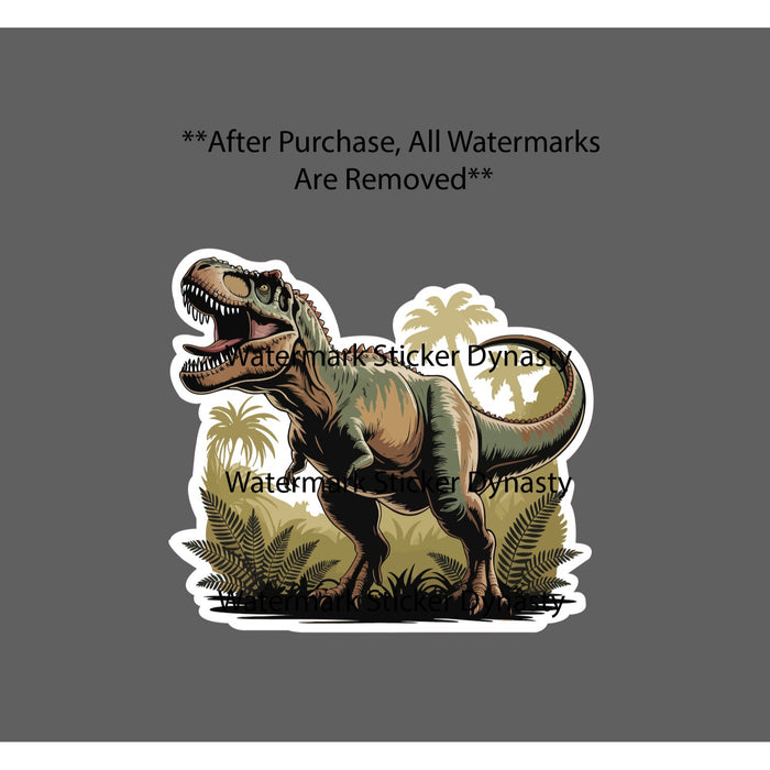 T-Rex Sticker Waterproof Decal Animal Outdoor Jurassic Period Nature Gift NEW