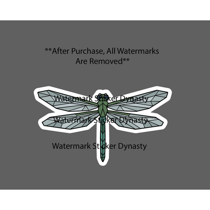 Dragonfly Geometric Sticker Waterproof Decal Animal Outdoor Nature Art Gift NEW