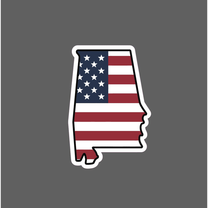 Alabama USA Sticker Waterproof Decal Flag State America South Gift NEW
