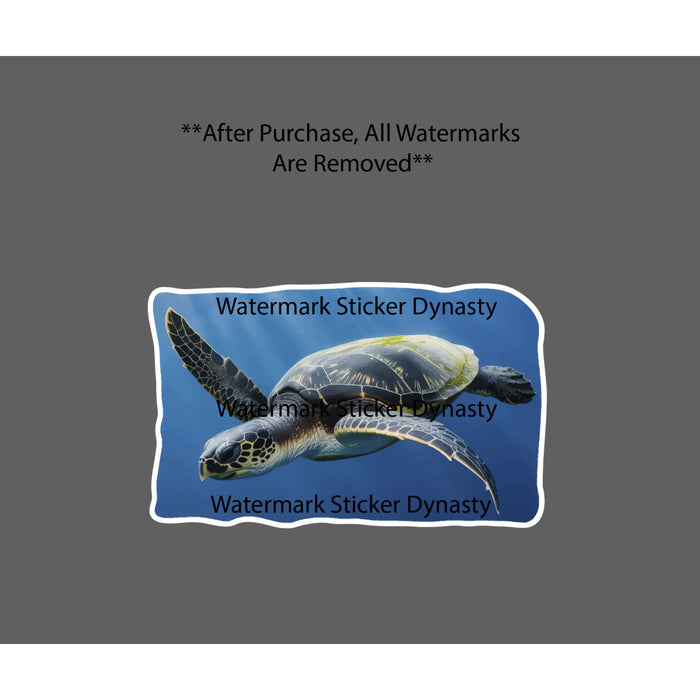 Leatherback Turtle Sticker Waterproof Decal Animal Ocean Wildlife Beach Gift NEW