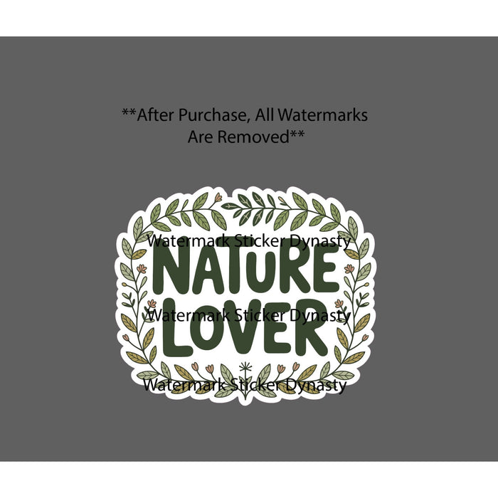 Nature Lover Sticker Waterproof Decal Green Outdoor Wildlife Travel Gift NEW