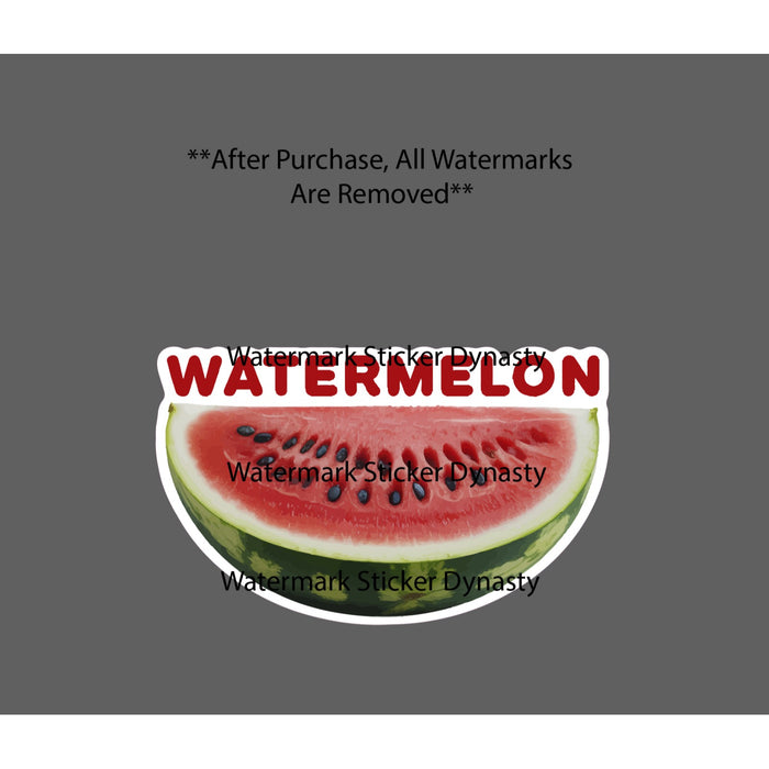 Watermelon Slice Sticker Waterproof Decal Fruit Food Farm Garden Gift NEW