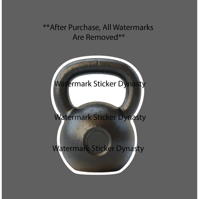 Kettlebell Sticker Waterproof Decal CrossFit Gym Workout Fitness Gift NEW