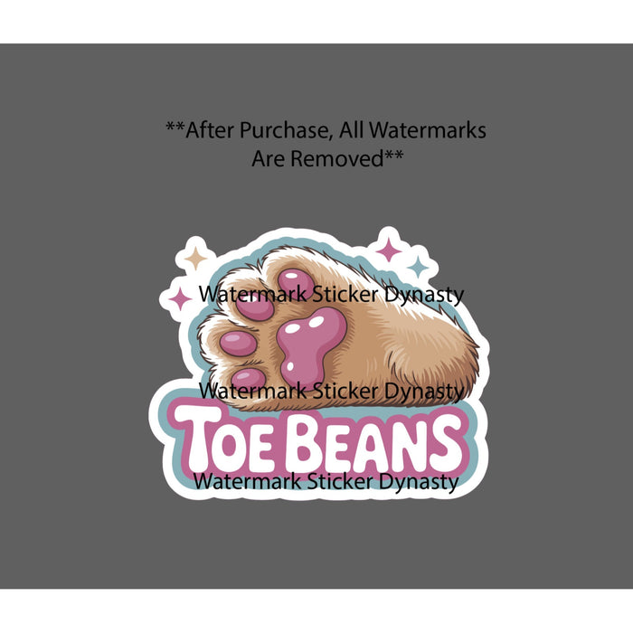 Toe Beans Sticker Waterproof Decal Dog Cat Foot Animal Pet Friend Cute Gift NEW