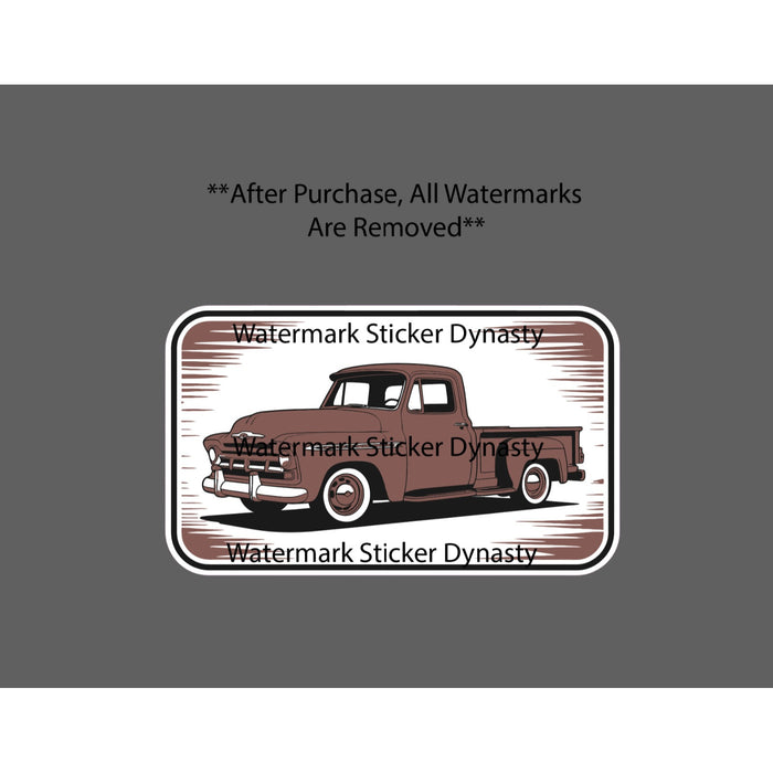 Retro Truck Sticker Waterproof Decal Americana Historic Vehicle Gift NEW