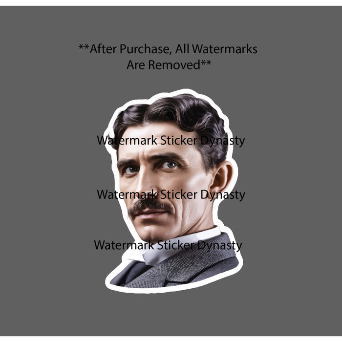Nikola Tesla Sticker Waterproof Decal Science Genius Energy Inventor Gift NEW