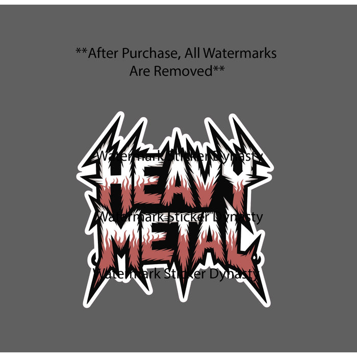 Heavy Metal Sticker Waterproof Decal Music Band Guitar Drums Gift NEW