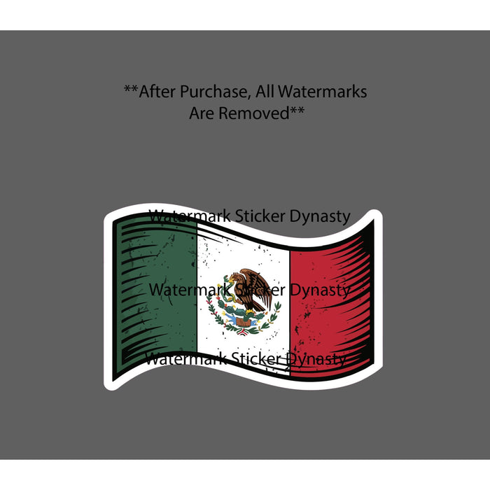 Mexico Flag Sticker Waterproof Decal Mexican Country Food Culture Gift NEW