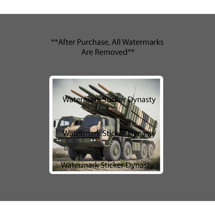 HIMARS Rocket Artillery Sticker Waterproof Decal Military Missile Truck Gift NEW