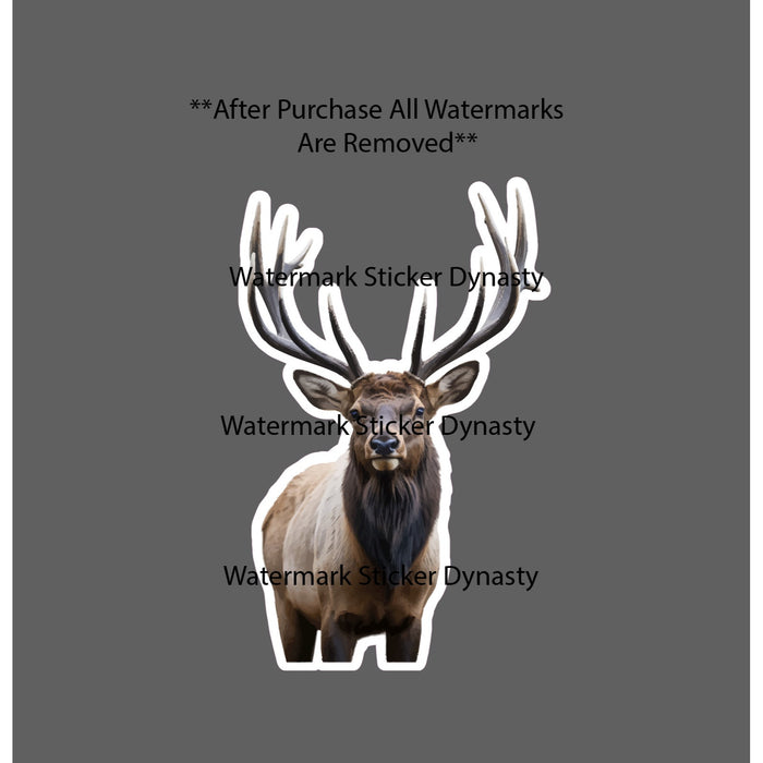 Elk Sticker Waterproof Decal Animal Outdoor Nature Wildlife Hunting Gift NEW