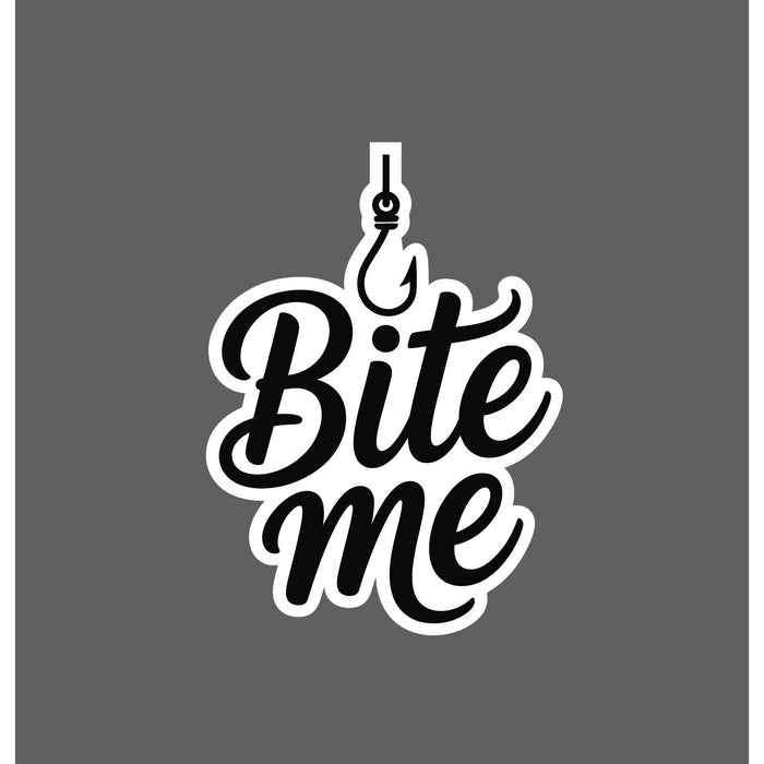 Bite Me Sticker Fish Fishing Outdoor Nature Wildlife Funny Gift Waterproof NEW