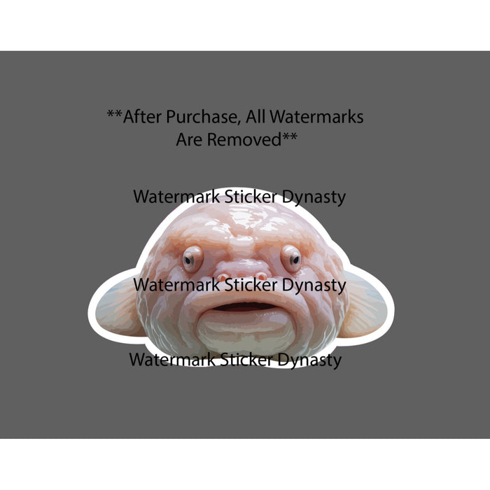 Blobfish Sticker Waterproof Decal Animal Ocean Beach Wildlife Gift NEW
