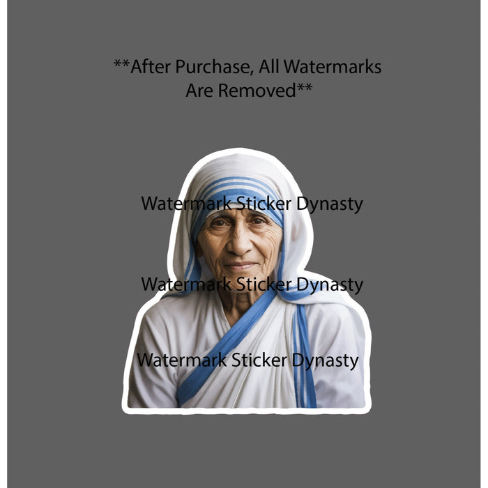Mother Teresa Sticker Waterproof Decal Catholic Nun Jesus Faith Gift NEW