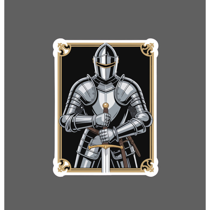 Medieval Knight Sticker Warrior Armour Honor Gift Home Decor Waterproof NEW