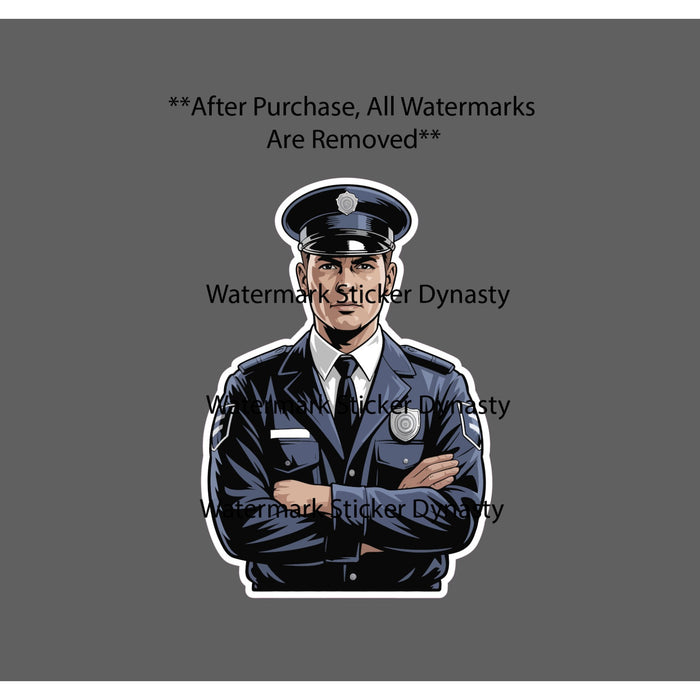 Security Guard Sticker Waterproof Decal Work Job Duty Service Mall Gift NEW