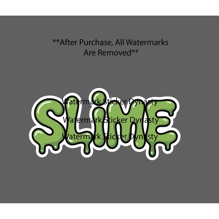 Slime Sticker Waterproof Decal Green Trippy Abstract Dripping Gift NEW