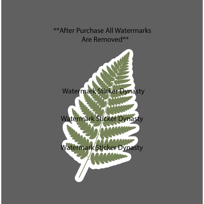 Fern Leaf Sticker Waterproof Decal Plants Outdoor Nature Wildlife Home Gift NEW