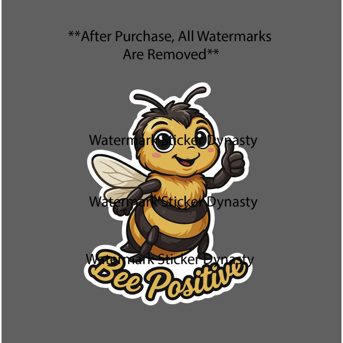 Bee Positive Sticker Waterproof Decal Animal Farm Farmhouse Uplifting Gift NEW