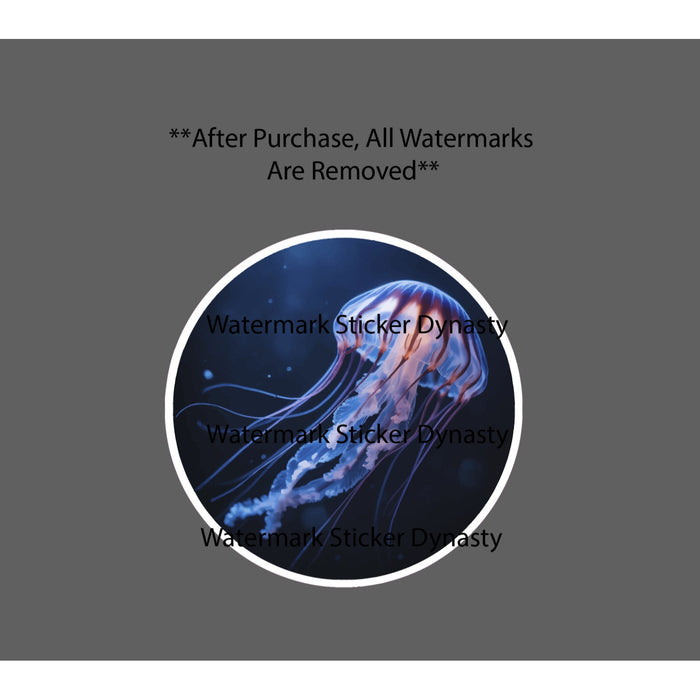 Jellyfish Sticker Waterproof Decal Animal Ocean Beach Tropical Gift NEW
