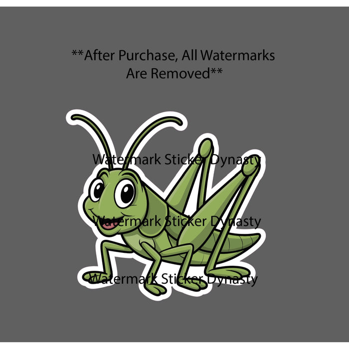 Grasshopper Sticker Waterproof Decal Cartoon Animal Art Cute Kawaii Gift NEW