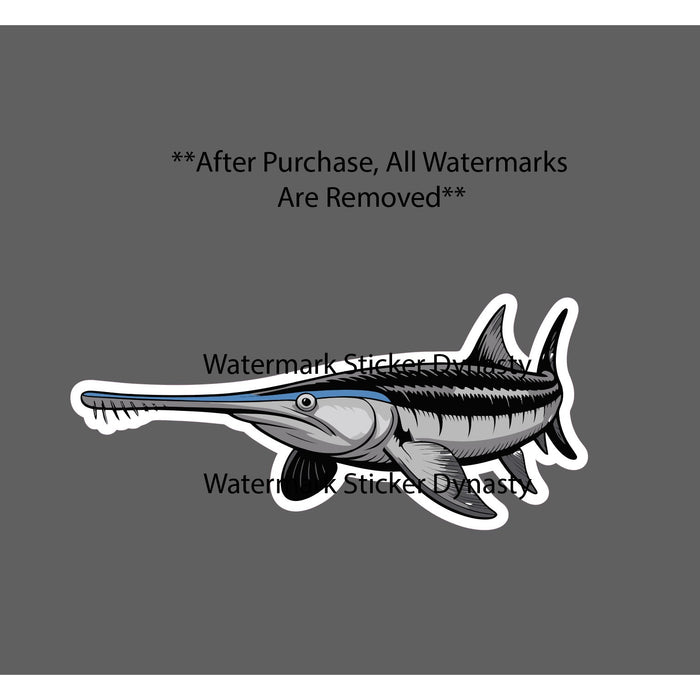 Paddlefish Sticker Animal Outdoor Wildlife Nature Gift Waterproof NEW
