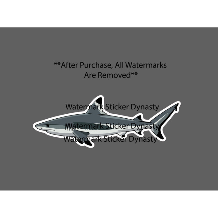 Black Tip Shark Sticker Waterproof Decal Animal Ocean Beach Wildlife Gift NEW