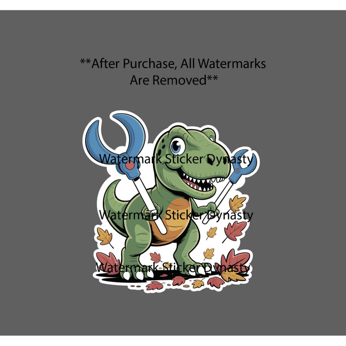 T-Rex Grabber Sticker Waterproof Decal Funny Humor Cartoon Unstoppable Gift NEW