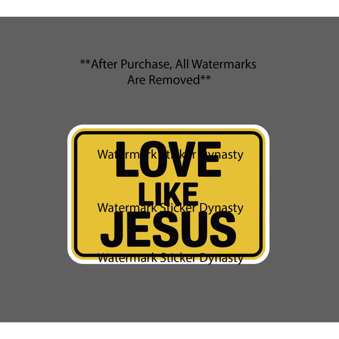 Love Like Jesus Sticker Waterproof Decal Christ Life Christian Gift NEW
