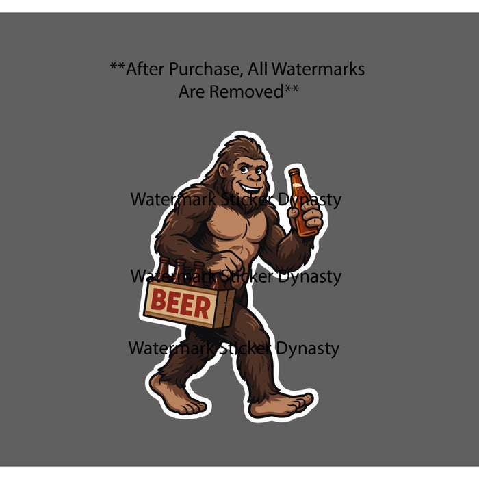 Bigfoot Beer Sticker Waterproof Decal Brew Drinking Legend Outdoor Gift NEW