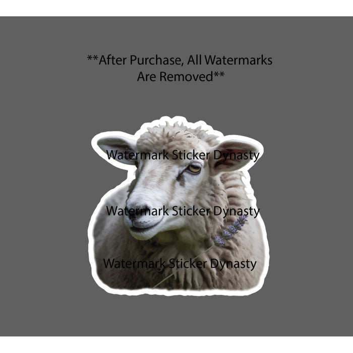 Sheep Sticker Waterproof Decal Animal Farm Farmhouse Wool Rural Milk Gift NEW