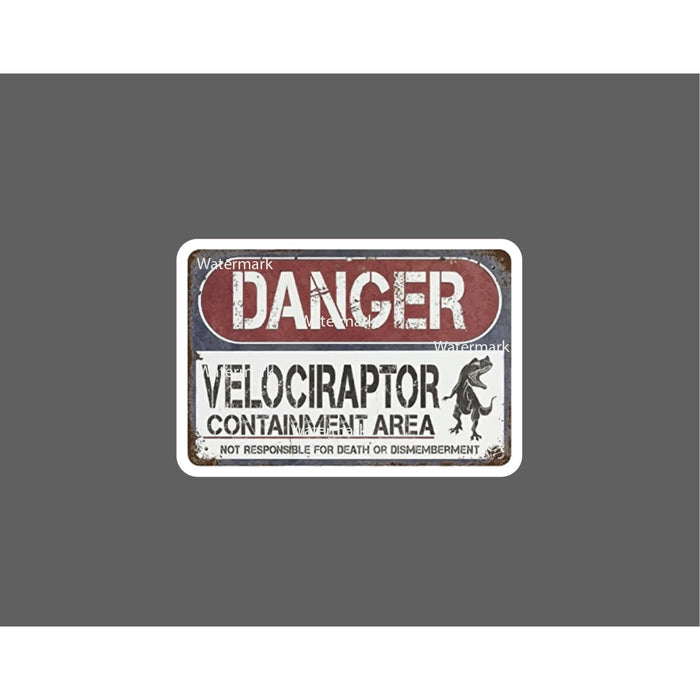 Velociraptor Sticker Dinosaur Waterproof
