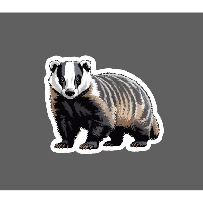 American Badger Sticker Animal Wildlife Sports Gift Waterproof NEW