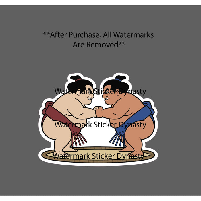 Sumo Wrestler Sticker Waterproof Decal Wrestling Japan Sport Athlete Gift NEW