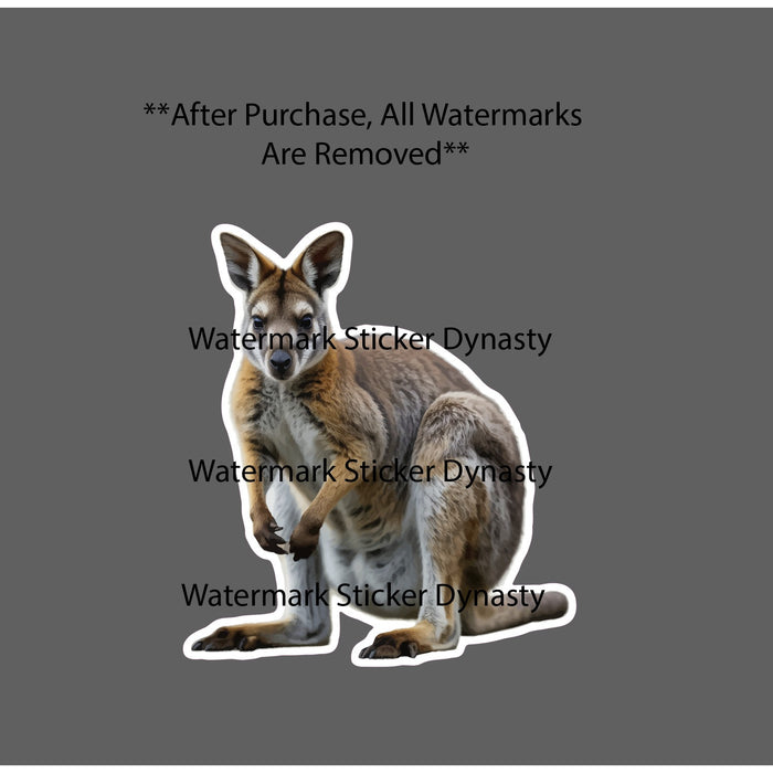 Wallaby Sticker Waterproof Decal Animal Outback Australia Gift NEW