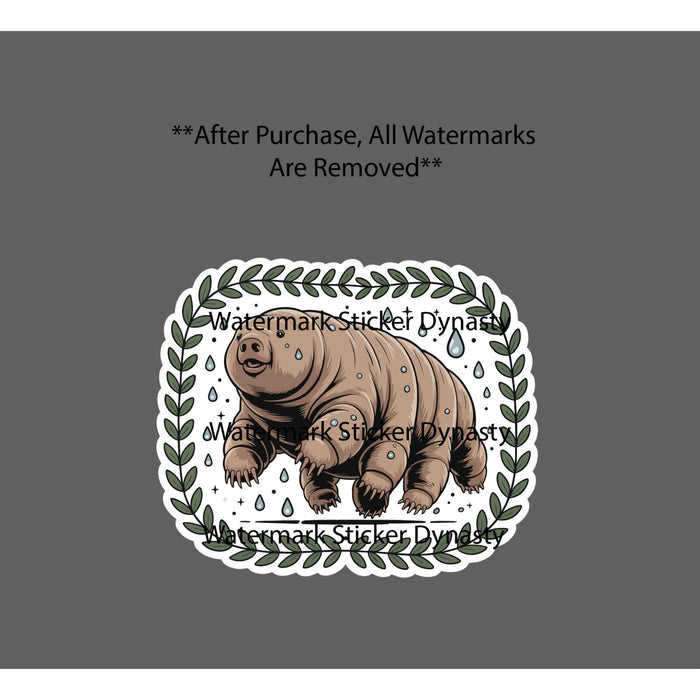 Waterbear Sticker Waterproof Decal Tardigrade Animal Outdoor Wildlife Gift NEW