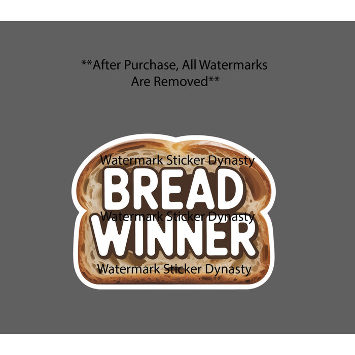 Bread Winner Sticker Waterproof Decal Money Cash Work Job Business Gift NEW