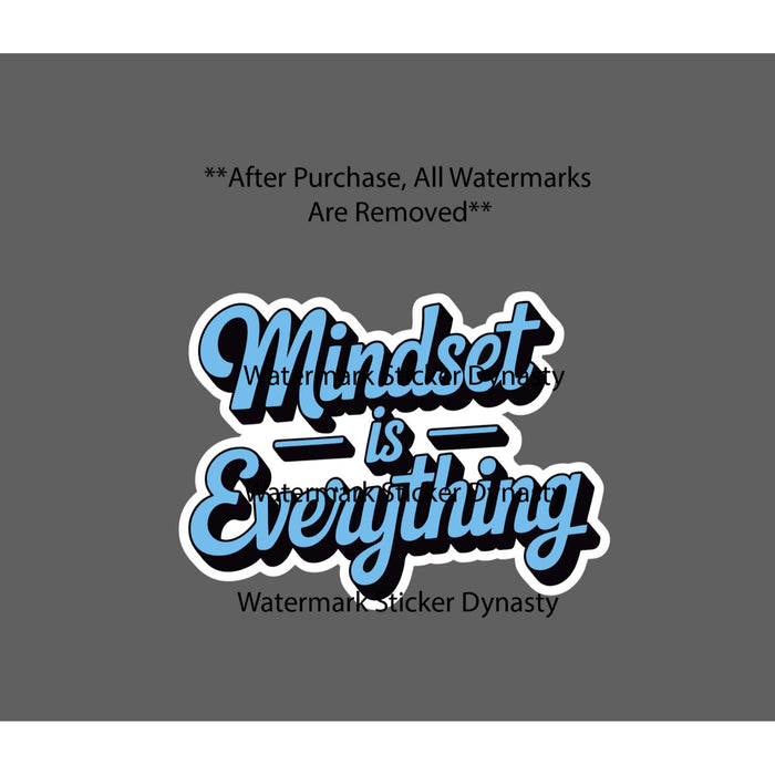 Mindset is Everything Sticker Waterproof Decal Quote Life Business Gift NEW