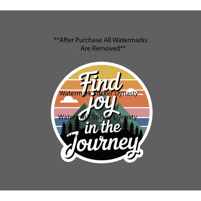 Find Joy In The Journey Sticker Waterproof Decal Outdoor Travel Quote Gift NEW