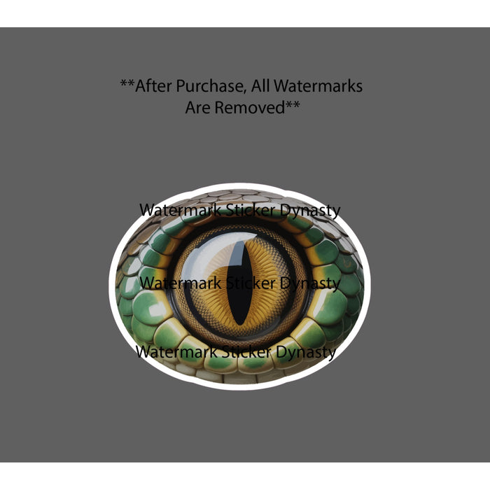 Reptile Eye Sticker Waterproof Decal Lizard Reptilian Dragon Snake Gift NEW