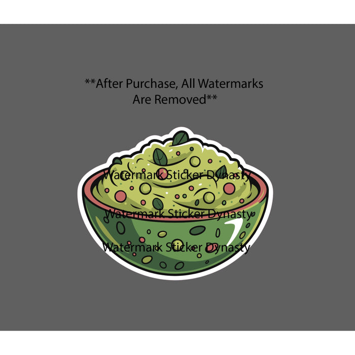Guacamole Sticker Waterproof Decal Avocado Chips Food Kitchen Cooking Gift NEW