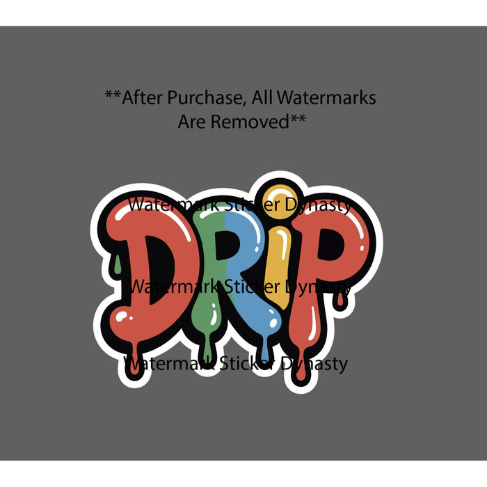 Drip Sticker Waterproof Decal Street Style Spray Paint Urban Outfits Gift NEW