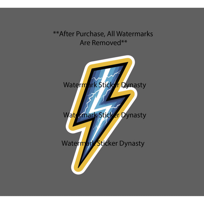 Lightning Bolt Sticker Waterproof Decal Storm Weather Outdoor Energy Gift NEW