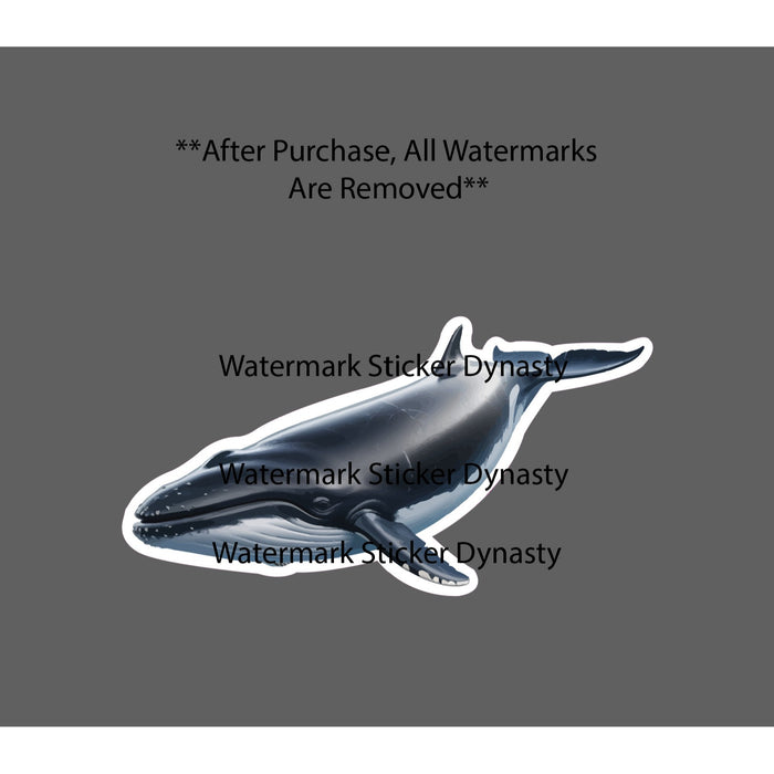 Minke Whale Sticker Waterproof Decal Ocean Beach Wildlife Nature Gift NEW