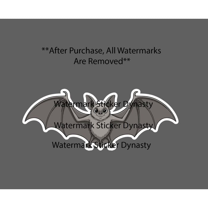 Bat Sticker Waterproof Decal Animal Cartoon Cute Kawaii Wildlife Gift NEW