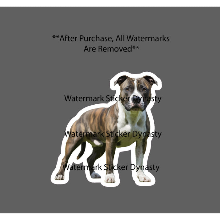 American Staffordshire Terrier Sticker Waterproof Decal Pit Bull Dog Gift NEW