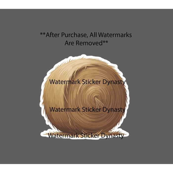 Hay Bale Sticker Waterproof Decal Round Farm Farmhouse Animals Country Gift NEW